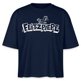 Berlin Shirt-FLITZPIEPE 2026-Frauen Boxy Bio-T-Shirt - Navy