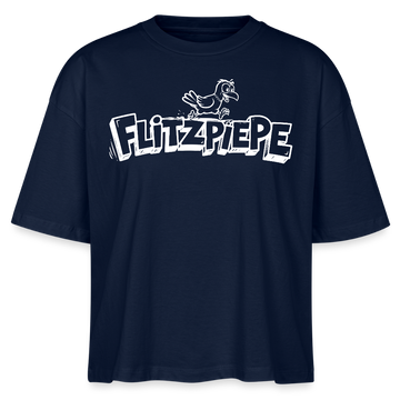 Berlin Shirt-FLITZPIEPE 2026-Frauen Boxy Bio-T-Shirt - Navy