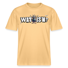 WAT IS'N?-Relaxed Fit Unisex Bio-T-Shirt - Hellgelb
