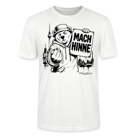 MACH HINNE Berlin T-Shirt – Unisex T-Shirt mit Skyline - Weiß