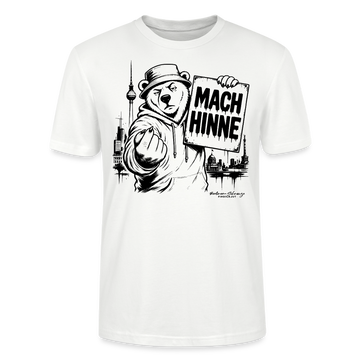 MACH HINNE Berlin T-Shirt – Unisex T-Shirt mit Skyline - Weiß