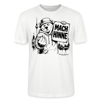 MACH HINNE Berlin T-Shirt – Unisex T-Shirt mit Skyline - Weiß