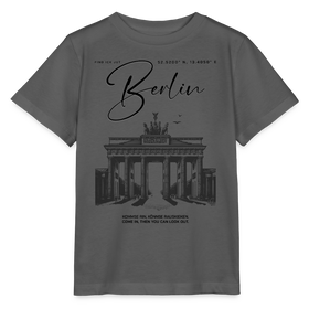 BERLIN-Kinder Bio T-Shirt - Anthrazit
