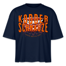 KODDERSCHNAUZE - Frauen Boxy Bio-T-Shirt - Navy