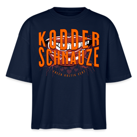 KODDERSCHNAUZE - Frauen Boxy Bio-T-Shirt - Navy