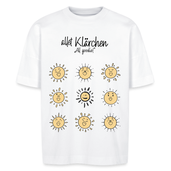 allet KLÄRCHEN-Unisex Oversize Bio-T-Shirt - Weiß