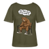 Berliner Bär Shirt-JEH MIR NICH UFFN SENKEL-Rundhals Frauen Bio-T-Shirt - Khaki