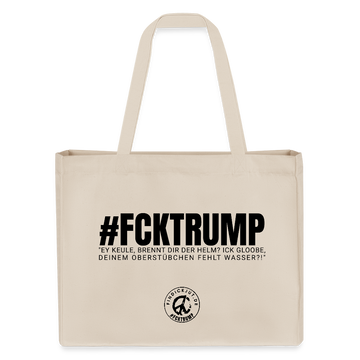 #FCKTRUMP-Einkaufstasche - Naturweiß