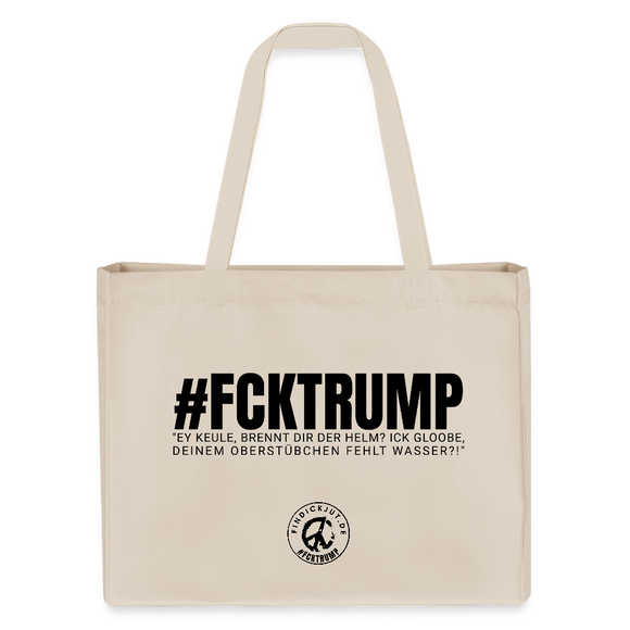 #FCKTRUMP-Einkaufstasche - Naturweiß