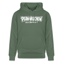Berliner Spruch-PFANNKUCHEN NICH BERLINER-Unisex Bio-Hoodie - Tanngrün