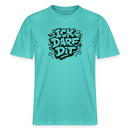 Berlin Shirt-ICK DARF DIT- RELAXED FIT Unisex bio T-Shirt - Poolblau
