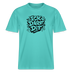 Berlin Shirt-ICK DARF DIT- RELAXED FIT Unisex bio T-Shirt - Poolblau