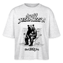 DRUFF JESCHISS'N-Frauen Boxy Bio-T-Shirt Nova - Weiß meliert