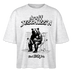 DRUFF JESCHISS'N-Frauen Boxy Bio-T-Shirt Nova - Weiß meliert