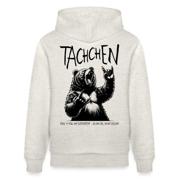 TACHCHEN BERLINER - Unisex Bio-Hoodie-backprint - Beige meliert