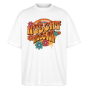 BERLINER RETRO-NÜSCHT-Oversized Unisex Bio T-Shirt - Weiß