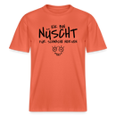 NÜSCHT FÜR SCHWACHE NERVEN-RELAXED FIT Unisex Organic T-Shirt mit Berliner Schnauze - Hellrot