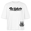 Da kiekste, wa?-Frauen Boxy Bio-T-Shirt II - Weiß
