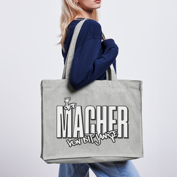 DER MACHER VON DIT JANZE -  Bio Einkaufstasche - Grau meliert