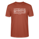 Berliner Spruch-ICK WUNDER MIR-Unisex T-Shirt BIO - Terrakotta