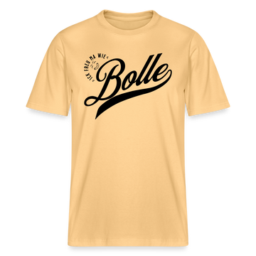 ICK FREU MA WIE BOLLE-Relaxed Fit Unisex Bio-T-Shirt - Hellgelb