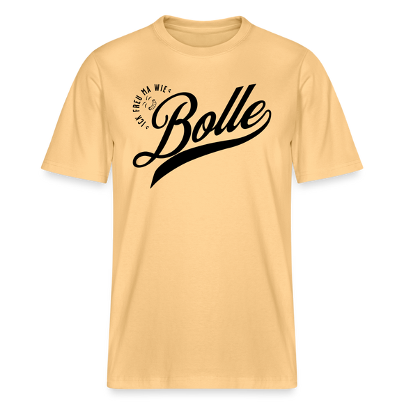 ICK FREU MA WIE BOLLE-Relaxed Fit Unisex Bio-T-Shirt - Hellgelb