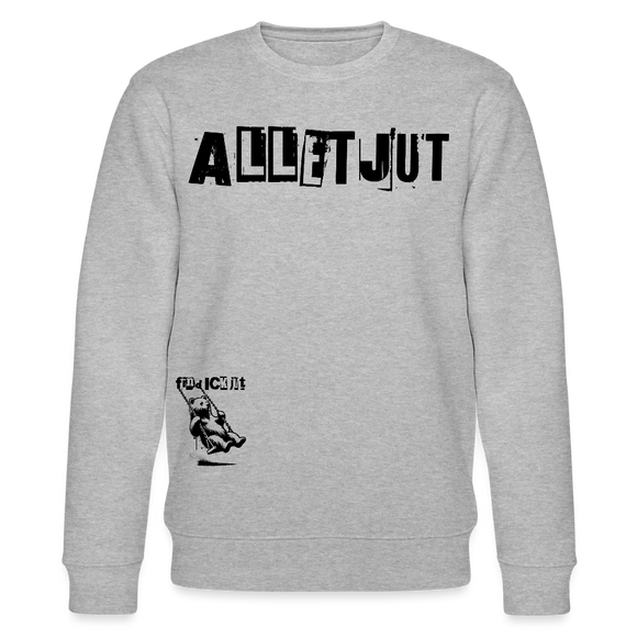ALLET JUT-Unisex Bio-Sweatshirt - Grau meliert