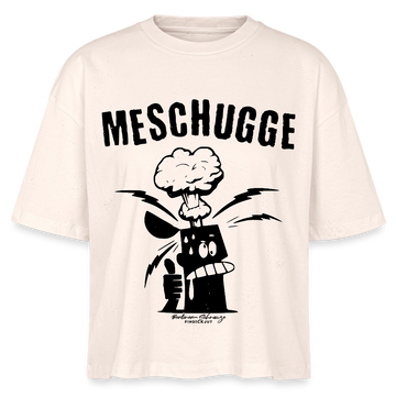 Berlin Shirt -MESCHUGGE - Frauen Boxy Bio-T-Shirt - Natur