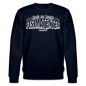 Berliner Spruch-FISIMATENTEN-Unisex Bio-Sweatshirt II - Navy