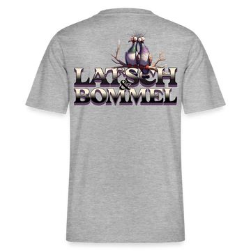 BERLINER LATSCH UND BOMMEL - Relaxed Fit Unisex Bio-T-Shirt - Grau meliert