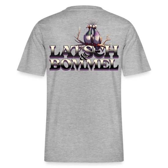BERLINER LATSCH UND BOMMEL - Relaxed Fit Unisex Bio-T-Shirt - Grau meliert