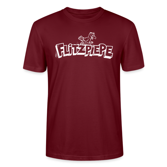 Dit Berlin Shirt-FLITZPIEPE-Unisex T-Shirt für leicht verpeilte Vögel - Burgunderrot