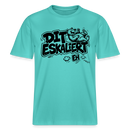 Berlin Shirt mit Spruch-DIT ESKALIERT EH- RELAXED FIT Unisex Bio T-Shirt - Poolblau
