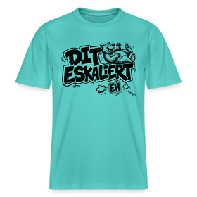 Berlin Shirt mit Spruch-DIT ESKALIERT EH- RELAXED FIT Unisex Bio T-Shirt - Poolblau