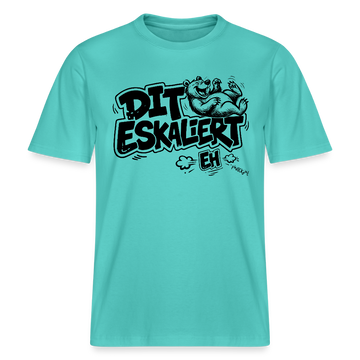 Berlin Shirt mit Spruch-DIT ESKALIERT EH- RELAXED FIT Unisex Bio T-Shirt - Poolblau