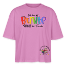 LIEBE IS BUNT-Frauen Boxy Bio-T-Shirt - Pink