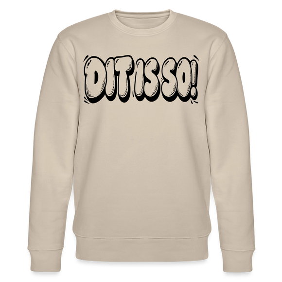 Berlin Sweater mit Berliner Schnauze-DIT IS SO!-Unisex Bio-Sweatshirt - Beige
