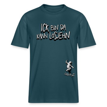 ICK BIN DA-Relaxed Fit Unisex Bio-T-Shirt - Dunkles Petrol