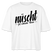 Berlin Shirt-NÜSCHT FÜR SCHWACHE NERVEN-Frauen Boxy Bio-T-Shirt mit Berliner Schnauze - Weiß