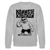 Berliner Spruch-KANNNSTE KNICKEN-Unisex Bio-Sweatshirt mit Berliner Bär - Grau meliert