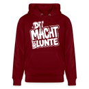 DIT MACHT URST LUNTE-Unisex Bio-Hoodie mit Berliner Dialekt - Burgunderrot