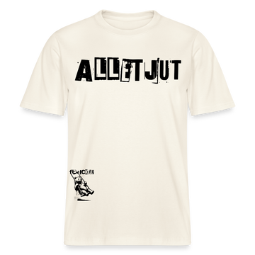 ALLET JUT-Relaxed Fit Unisex Bio-T-Shirt - Naturweiß 