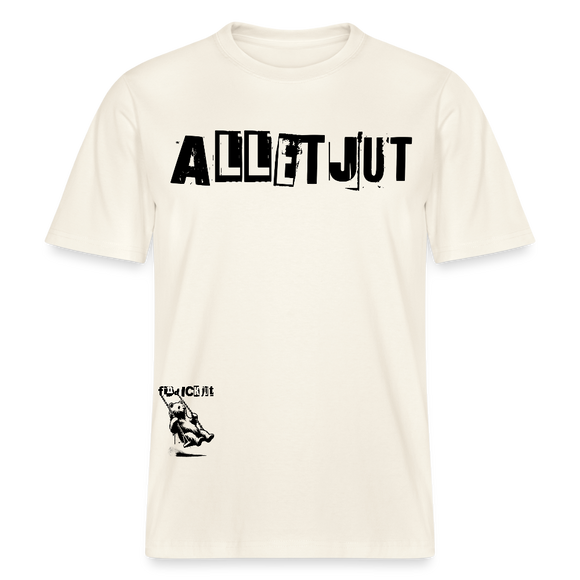 ALLET JUT-Relaxed Fit Unisex Bio-T-Shirt - Naturweiß 