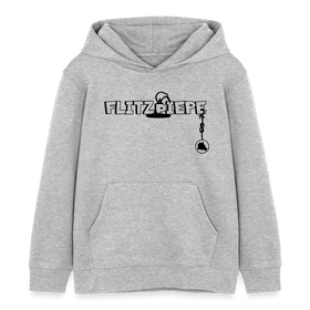 EINE FLITZPIEPE - Kinder Bio-Hoodie - Grau meliert