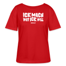 ICK MACH WAT ICK WILL-Rundhals Frauen Bio-T-Shirt - Rot