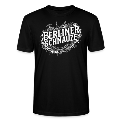 BERLINER SCHNAUZE-Unisex T-Shirt BIO - Schwarz