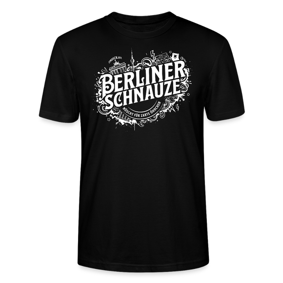 BERLINER SCHNAUZE-Unisex T-Shirt BIO - Schwarz