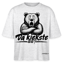 Da kiekste, wa? Frauen Boxy Bio-T-Shirt - Weiß meliert