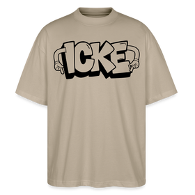 ICKE-Oversized Unisex Bio T-Shirt - Steingrau