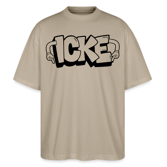 ICKE-Oversized Unisex Bio T-Shirt - Steingrau